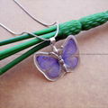 Real Butterfly in Resin Necklace Jewelry 1