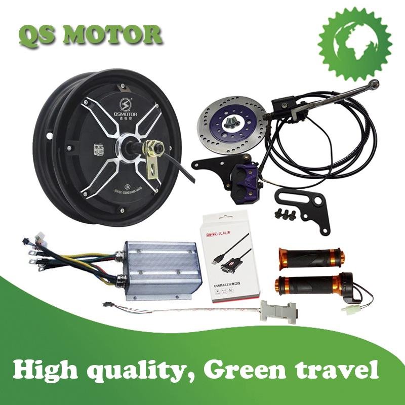 3000W 10inch QS Hub Motor Electric Moped Conversion kits