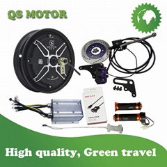 3000W 10inch QS Hub Motor Electric Moped Conversion kits