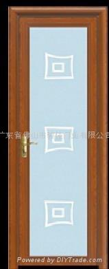 钛镁铝合金圆弧系列豪华平开门 3
