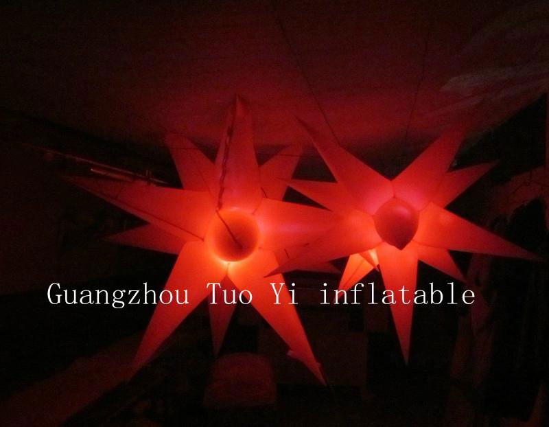 LED light inflatable star wedding decoration 4