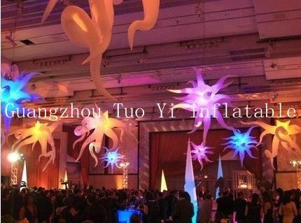 LED light inflatable star wedding decoration 5