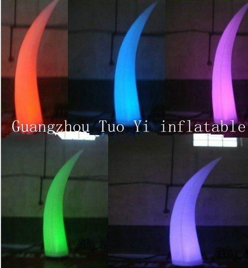 inflatable lighting decoration tusk for wedding and party 2