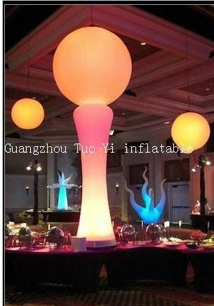 inflatable lighting decoration tusk for wedding and party 4