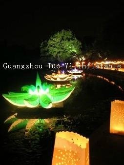 inflatable lighting decoration tusk for wedding and party 5