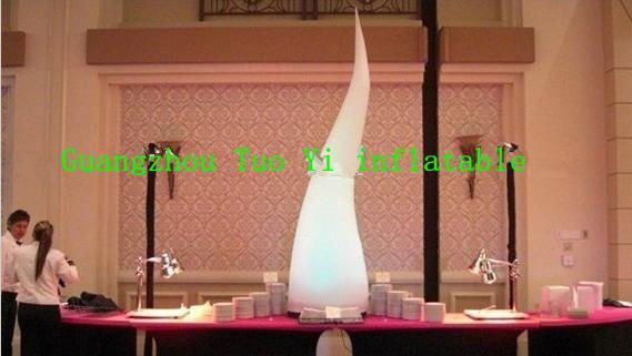 3mh Lighting Inflatable Tusk For Wedding Decoration 3