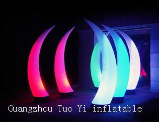 3mh Lighting Inflatable Tusk For Wedding Decoration 4