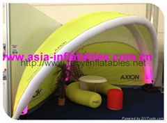 Branded Inflatable X Arch Gloo Tent For Trade Show , Trade Show Tent