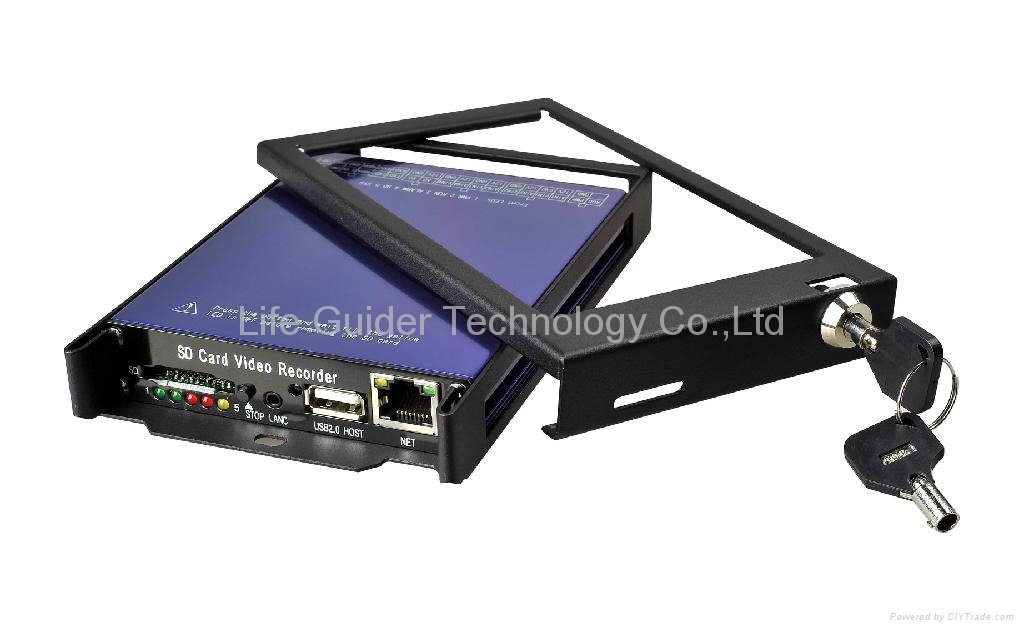 SD card Mobile DVR with GPS 4ch D-1 H.264 3