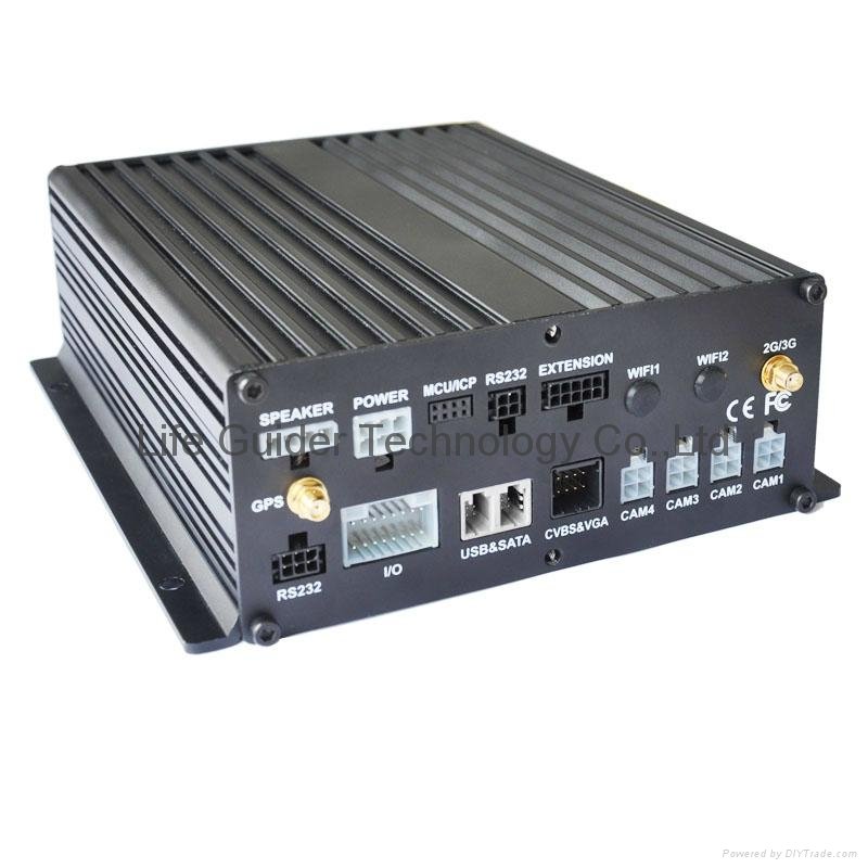 3G/WIFI H.264 HDD MDVR with Gsensor
