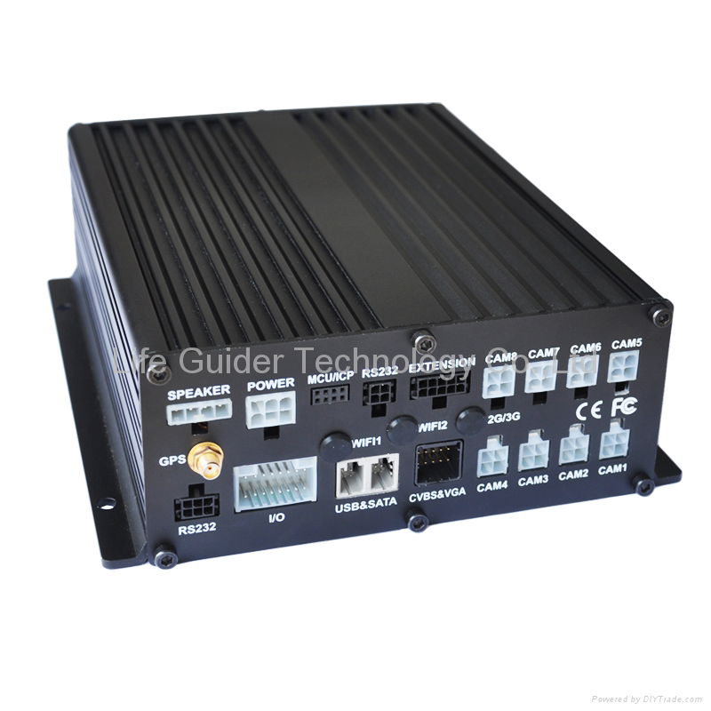 8channel 3G HDD mobile dvr with GPS, WIFI,Gsensor