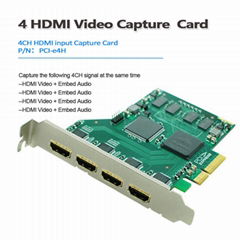 PCI-E4h HDMI Video Conference Capture Card 1080P/60 Vmix / Xsplit / Vlc 