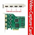 PCI-E4h HDMI Video Conference Capture Card 1080P/60 Vmix / Xsplit / Vlc 