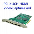 Four-input 1080P HDMI  game video capture card, green screen capture card 4