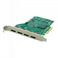 4CH-input 1080P 3G SDI video capture card used for non linear editing software  
