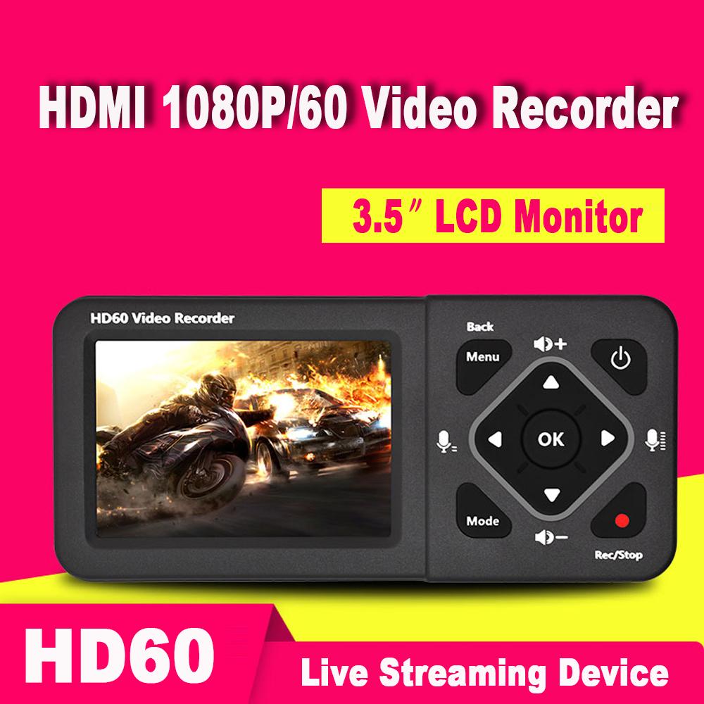 HDMI Video Game Capture Recorder Full HD1080P 60fps Live Streaming