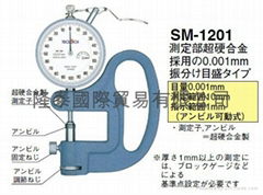 日本TECLOCK得乐厚薄表 厚度计 SM-1201 