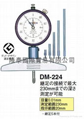 日本得乐TECLOCK深度计深度表DM-224