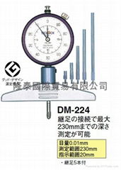 日本得樂TECLOCK深度計深度表DM-224 
