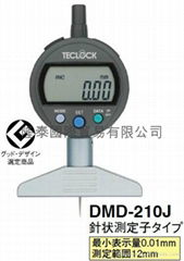 日本得乐TECLOCK电子/数显深度计深度表DMD-210J