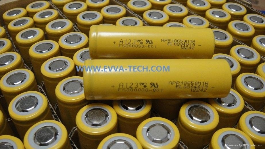 A123 18650 Battery cell APR18650M1 1100mAh(30A continuous discharge)