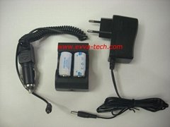 Flashlight battery Rechargeable CR123 Charger