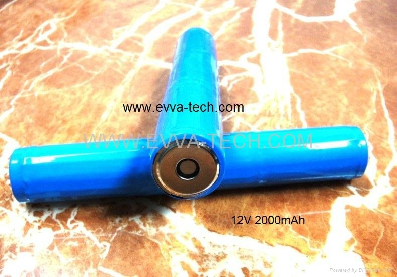 Lithium 12V Flashlight Battery 2000mAh 2