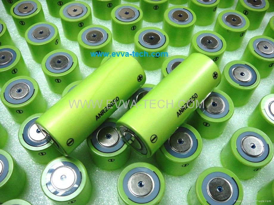 52A Lithium Werks (A123) LIFEPO4 26650 Battery Cell ANR26650M1B 3.3V 2600mAh 4