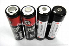 Rechargeable Flashlight Battery Protected 18650 3.6V