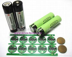 EVVA 18650 3400mAh Button top flashlight Batteries