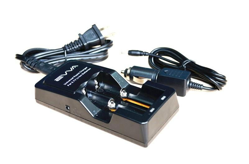 Universal charger for 18650 flashlight batteries. 