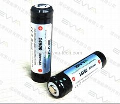 3.7V AA Battery for Flashlight Torch with Sanyo UR14500P Cell 