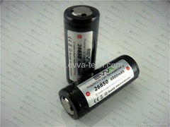 3.7V Protected 26650 battery for flashlight 4000mAh