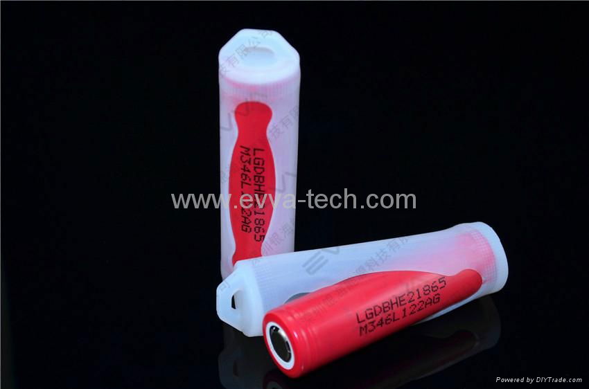 18650 battery Silicone protection case for flashlight battery 3