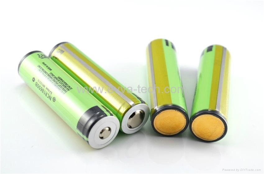 Transparent 18650 Flashlight Batteries Panasonic NCR18650B 3400mAh 2