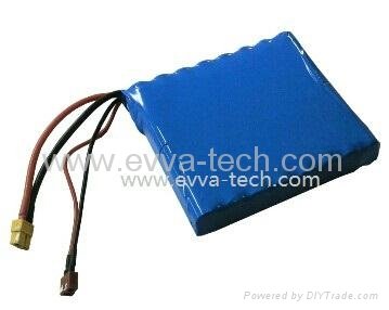 60V 16S1P 2900mAh lithium ion battery pack for electric unicycle