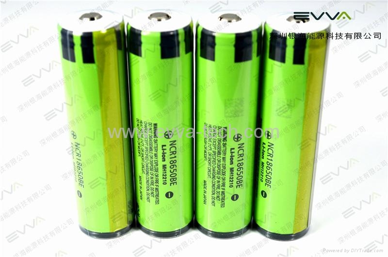 Protected Flashlight Batteries Transparent  Panasonic 18650 3.2Ah  2