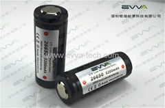 3.7V high capacity 26650 5200mAh Protected flashlight batteries