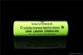 IMR18650 35A high drain batteries Vappower IMR18650 2500mAh for power tools. 2