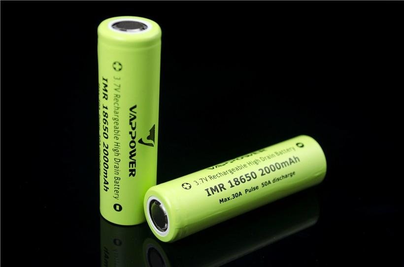 30A high drain battery Vappower IMR18650 2000mAh  batteries for e-bike 5
