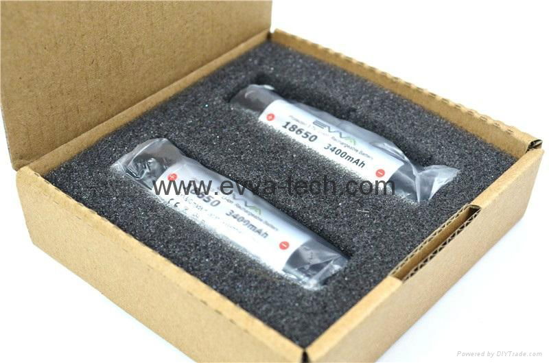 Lithium ion Flashlight Battery Protected 18650 3400mAh  4