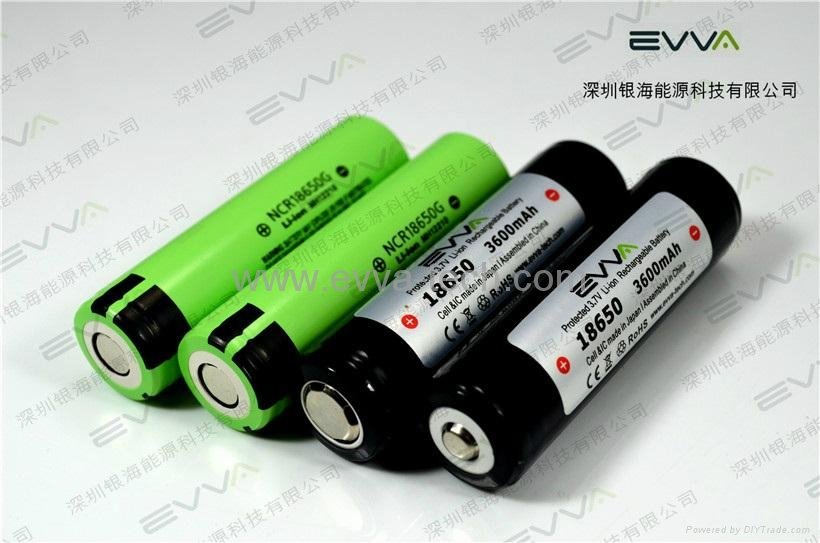 The best capacity Lithium ion Flashlight Battery Protected 18650 3600mAh  2