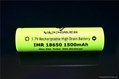 High Power Vappower IMR18650-15 1500mAh 35A high drain battery 