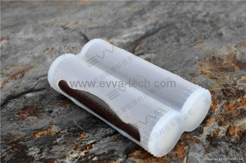 2pc 18650 Electronic cigarette Batteries Silicone protection case 2