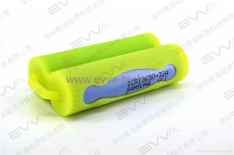 2pc 18650 Electronic cigarette Batteries Silicone protection case 5