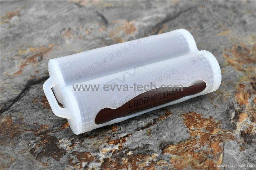 2pc 18650 Electronic cigarette Batteries Silicone protection case 3