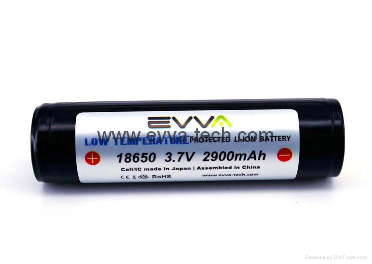 Protected 3.7V flashlight 18650 LOW TEMPERATURE battery with Panasonic NCR18650F 4