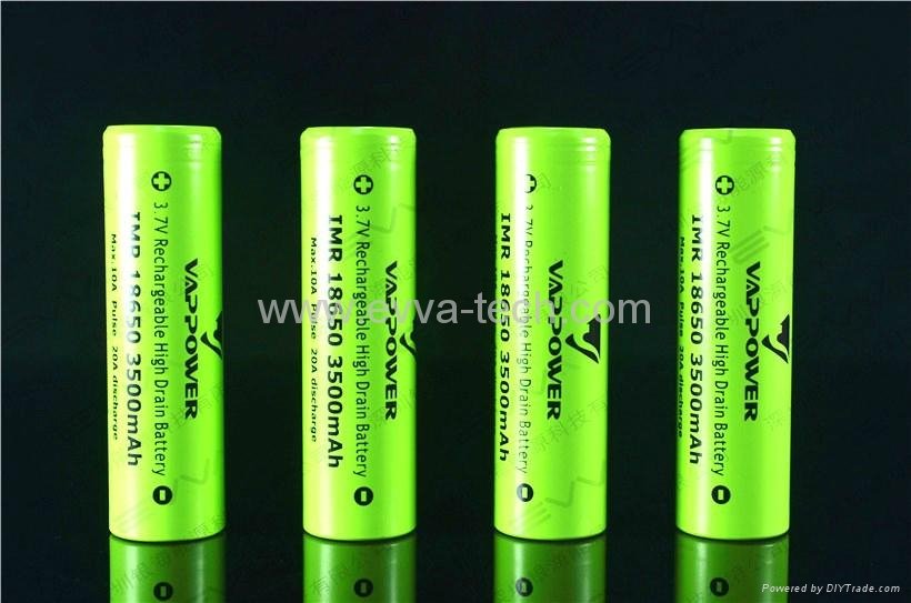 Vappower IMR18650-35 3500mAh 10A  Lithium ion battery