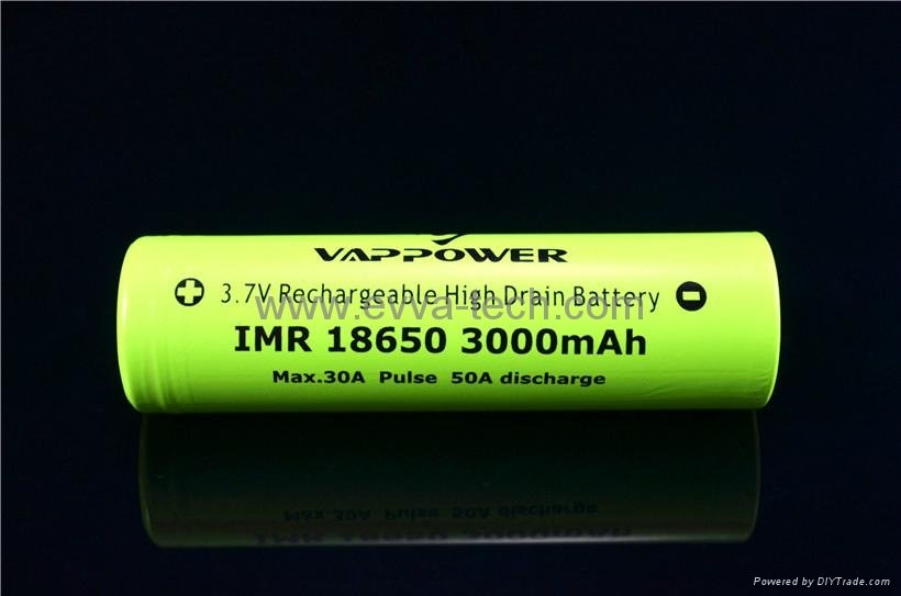 Original Vappower IMR18650-30 3000mAh 30A high drain battery 3