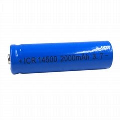 14500 2200Mah Li-ion 3.7v Rechargeable LED Flashlight Camera Battery